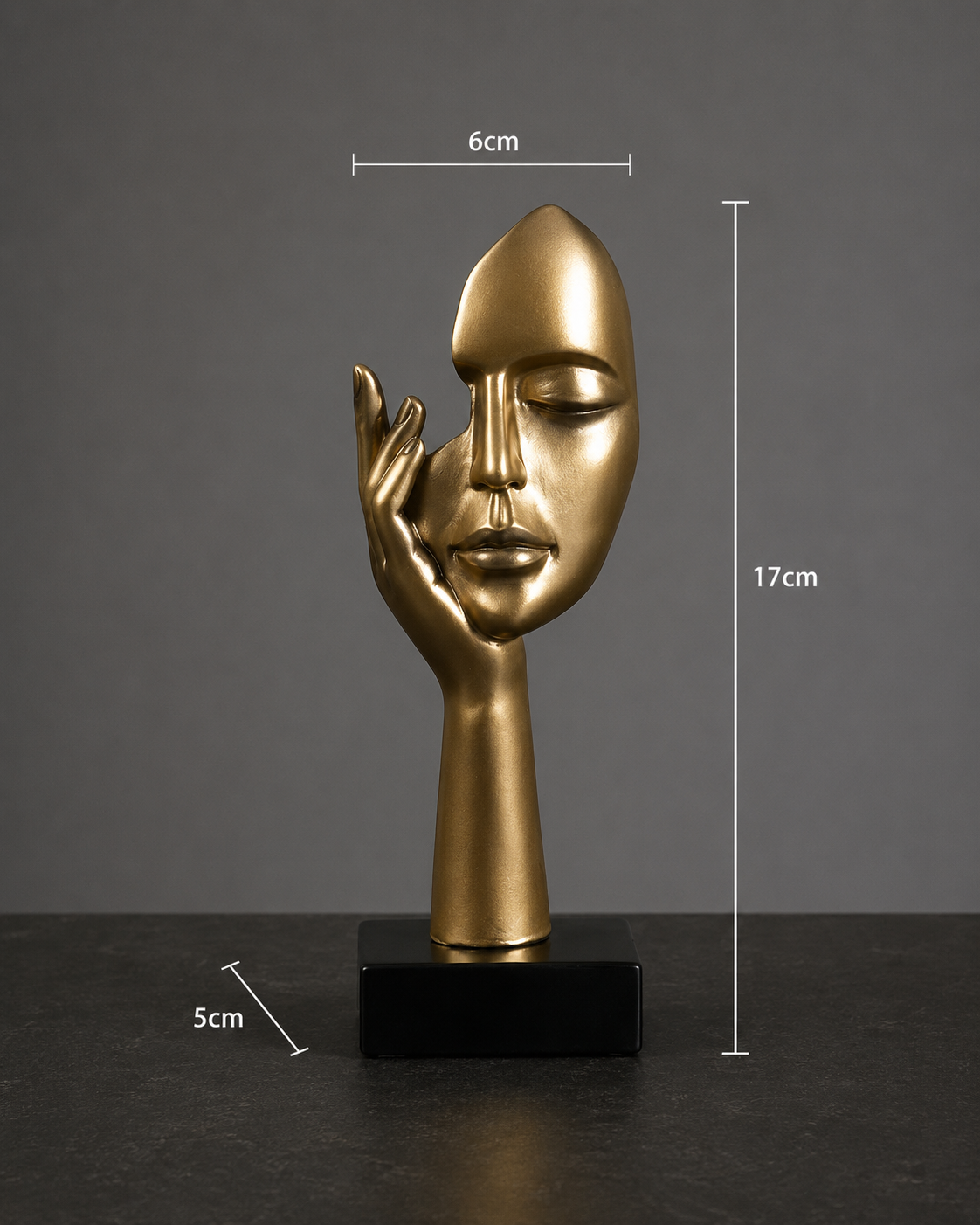 Minimalist Resin Face Sculptures