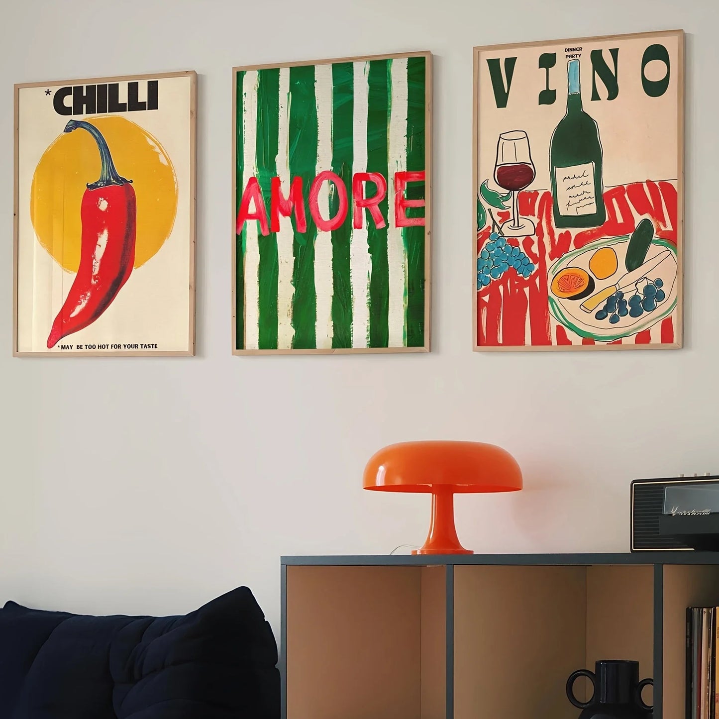 Moderne abstrakte Baumwoll-Leinwandkunstdrucke | Ungerahmt