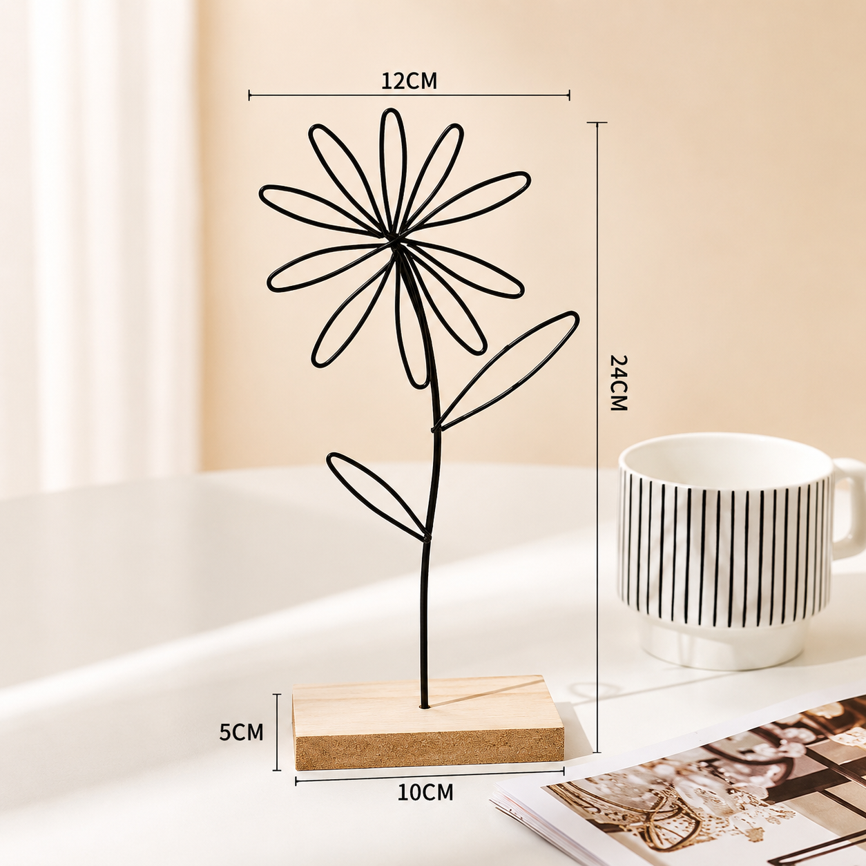 Metal Flower Desk Ornaments