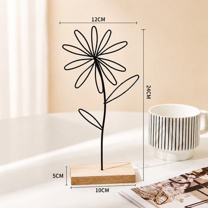Metal Flower Desk Ornaments