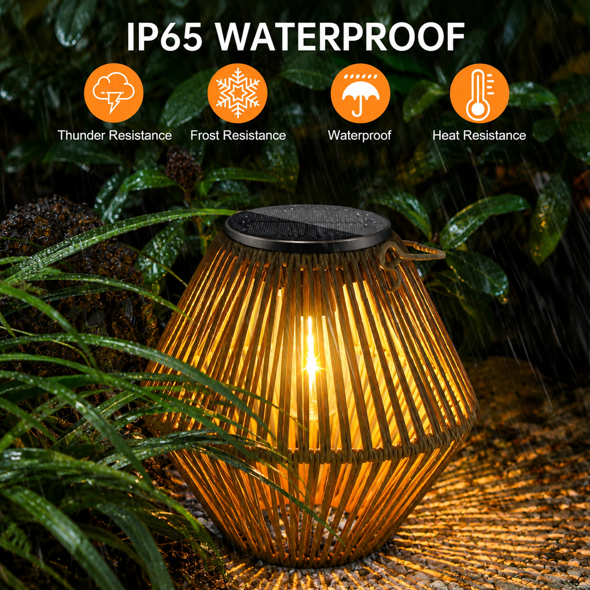 Solar Rattan Lanterns