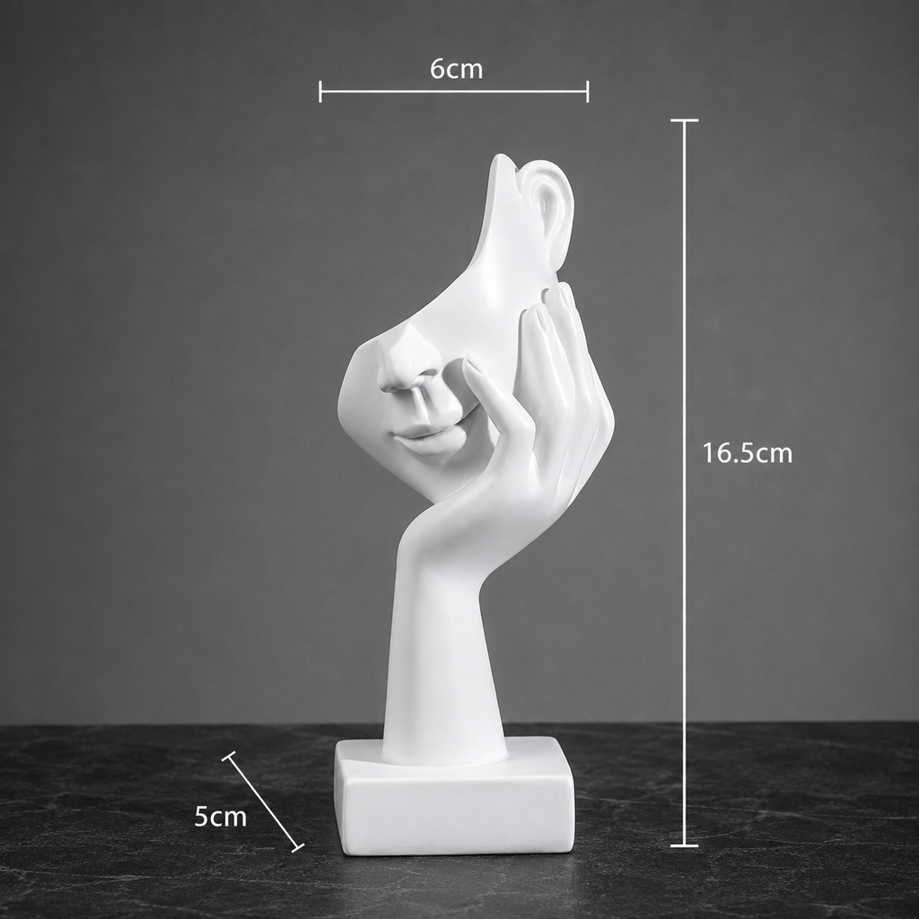 Minimalist Resin Face Sculptures