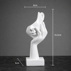 Minimalist Resin Face Sculptures