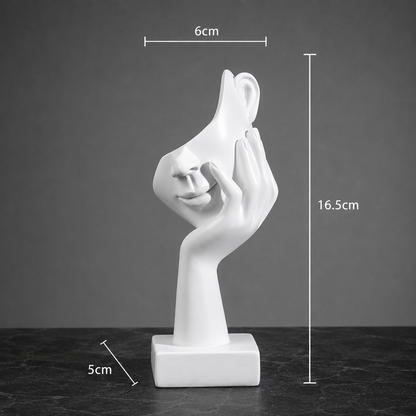 Minimalist Resin Face Sculptures