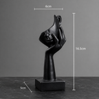 Minimalist Resin Face Sculptures