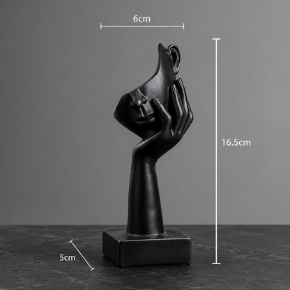 Minimalist Resin Face Sculptures