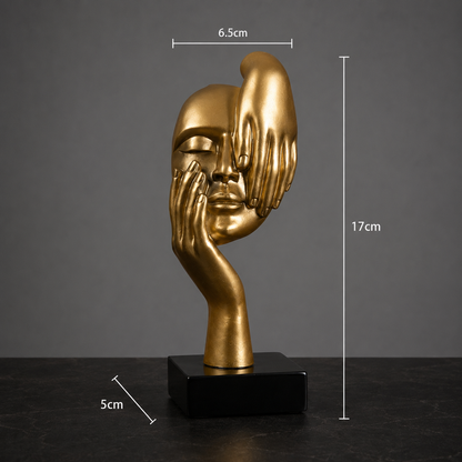Minimalist Resin Face Sculptures