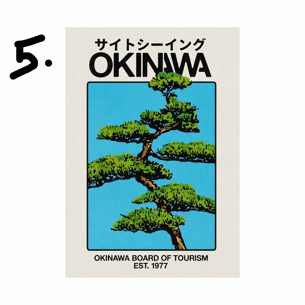 Vintage Okinawa Canvas Print Collection | Unframed