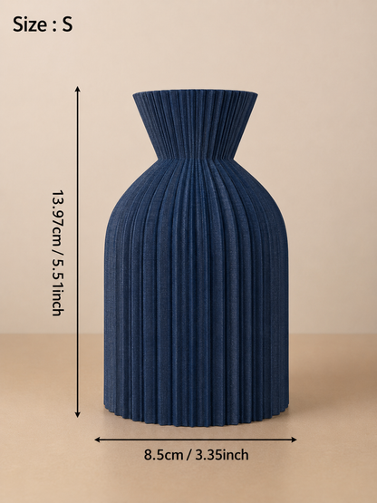 Pleated Wabi-Sabi Vase Collection