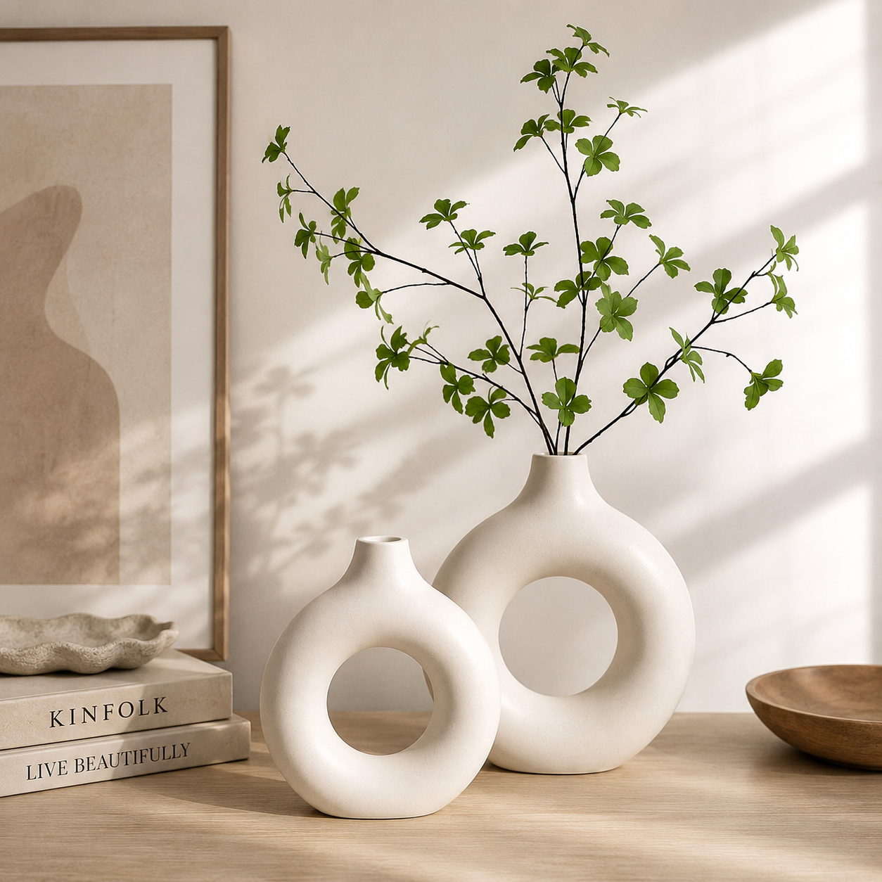 Contemporary Hollow Flower Vase