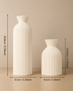 Pleated Wabi-Sabi Vase Collection