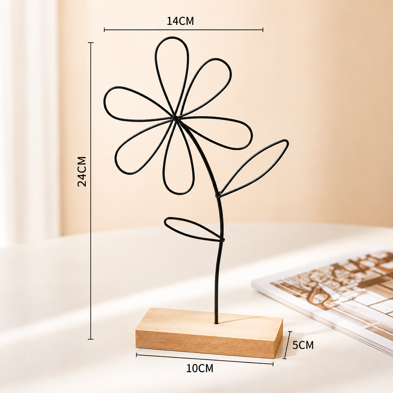Metal Flower Desk Ornaments