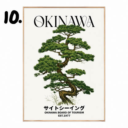 Vintage Okinawa Canvas Print Collection | Unframed