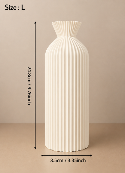 Pleated Wabi-Sabi Vase Collection