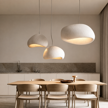Modern Wabi-Sabi LED Pendant Ceiling Light Fixture