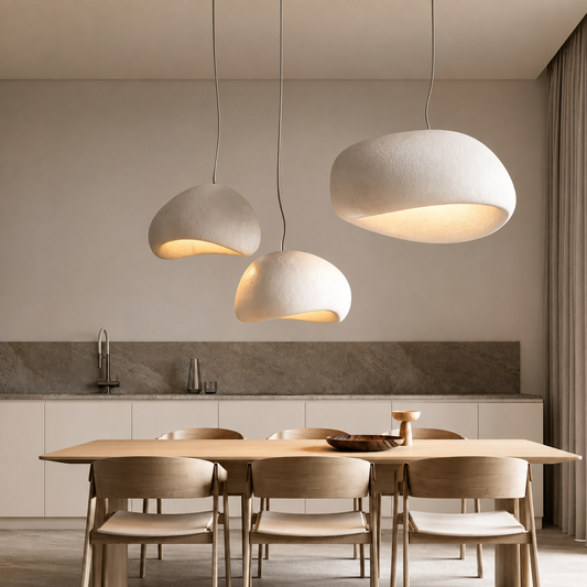 Modern Wabi-Sabi LED Pendant Ceiling Light Fixture