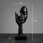 Minimalist Resin Face Sculptures