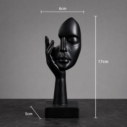 Minimalist Resin Face Sculptures