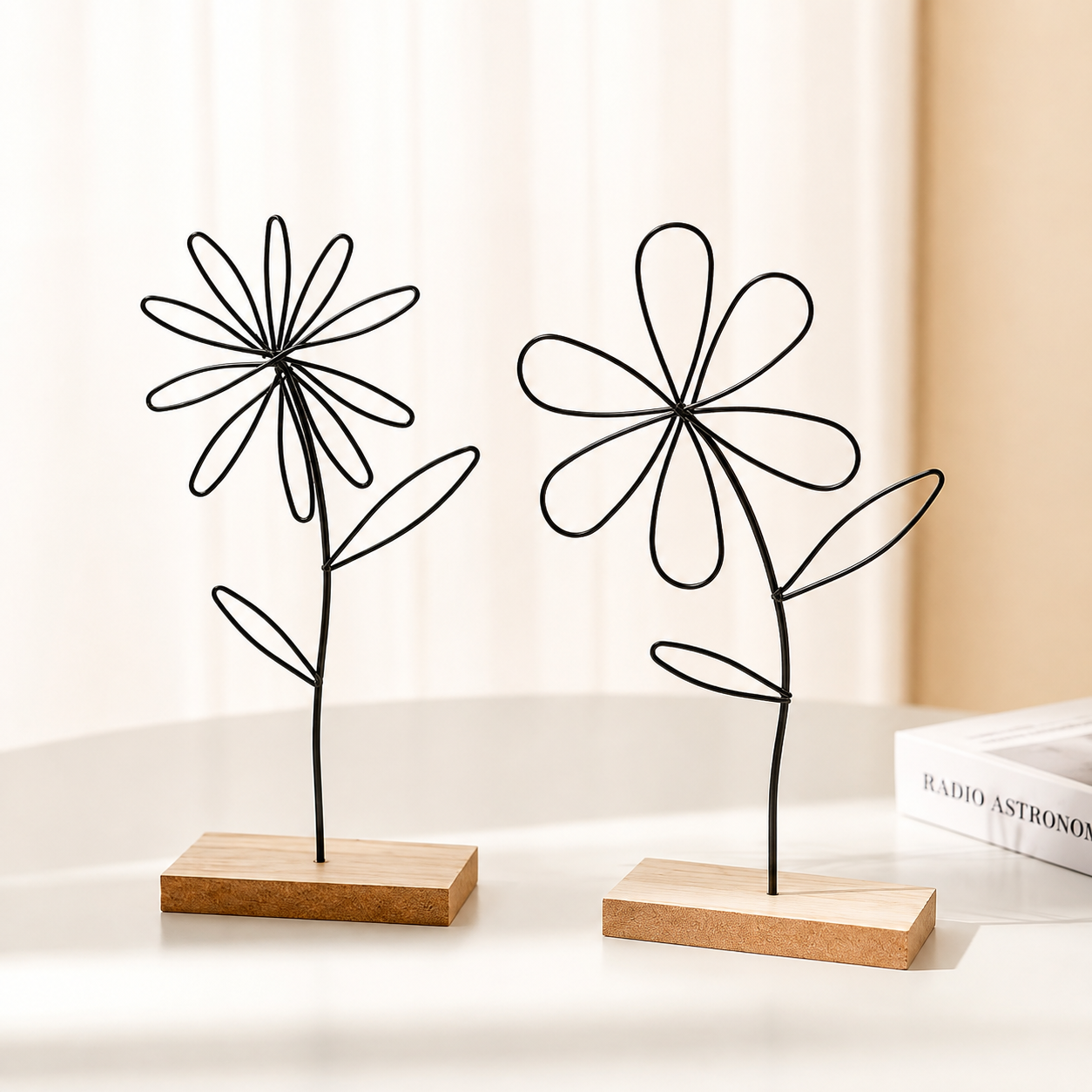 Metal Flower Desk Ornaments
