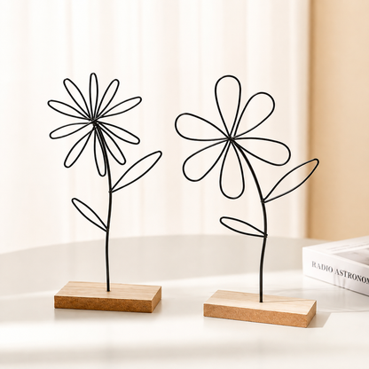 Metal Flower Desk Ornaments