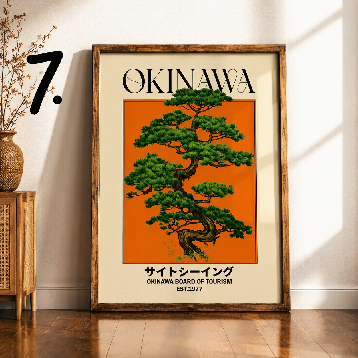 Vintage Okinawa Canvas Print Collection | Unframed