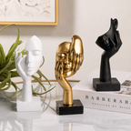 Minimalist Resin Face Sculptures