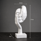 Minimalist Resin Face Sculptures
