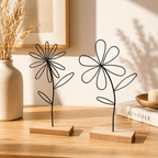 Metal Flower Desk Ornaments