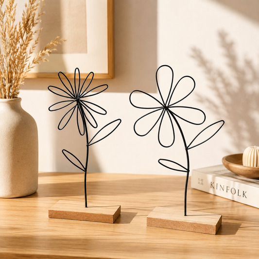 Metal Flower Desk Ornaments