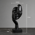 Minimalist Resin Face Sculptures