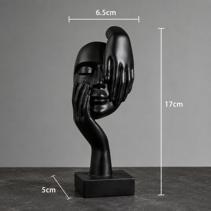 Minimalist Resin Face Sculptures