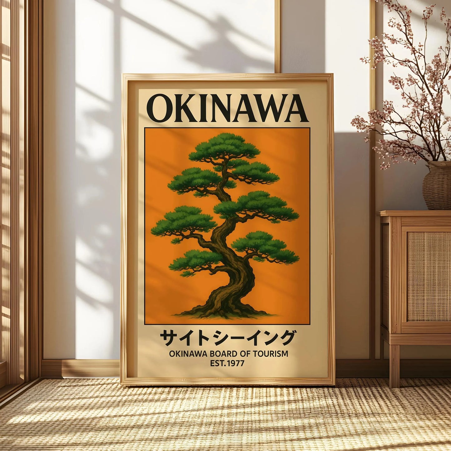 Vintage Okinawa Canvas Print Collection | Unframed