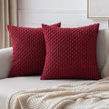 Textured Corduroy Throw Pillow Case