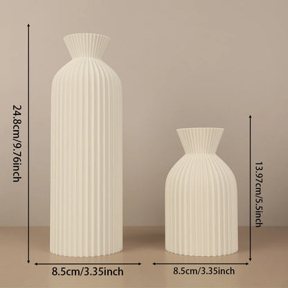 Plissierte Wabi-Sabi-Vasenkollektion