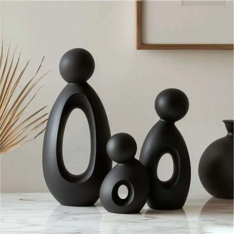 Modern Nordic Family Sculpture Set