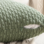 Textured Corduroy Throw Pillow Case