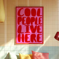 Cool People Live Here - Canvas Print