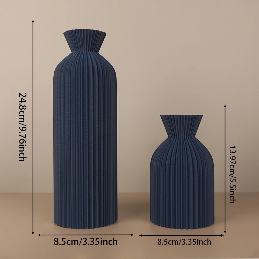 Plissierte Wabi-Sabi-Vasenkollektion