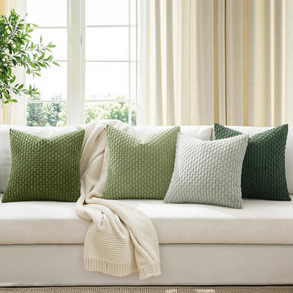 Textured Corduroy Throw Pillow Cover