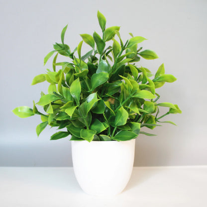 Mini Faux Potted Plant