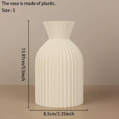 Plissierte Wabi-Sabi-Vasenkollektion