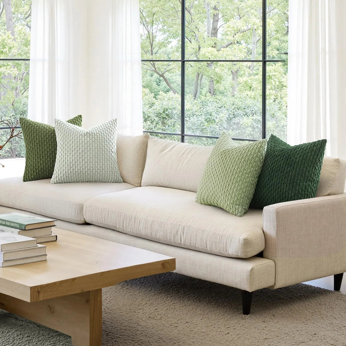 Textured Corduroy Throw Pillow Case