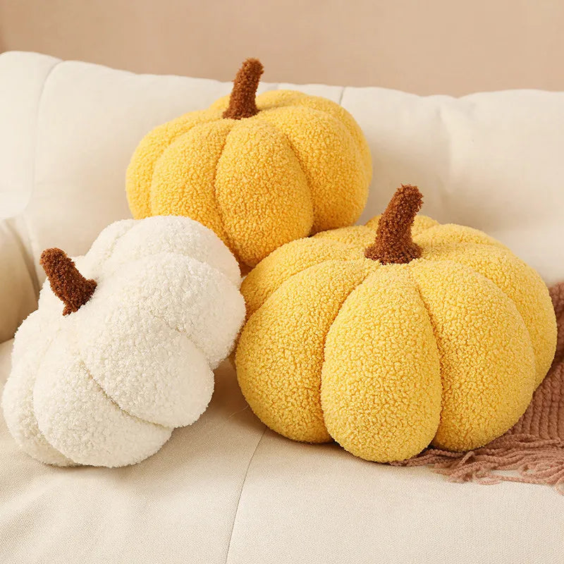 Plush Pumpkin Throw Pillow