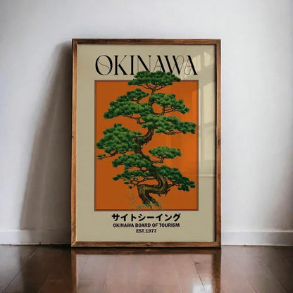 Vintage Okinawa Canvas Print Collection | Unframed