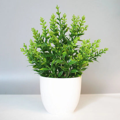 Mini Faux Potted Plant