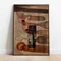 Glasses On Newspaper Collection - Canvas Wall Art Unframed