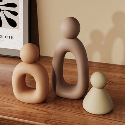 Modern Nordic Family Sculpture Set