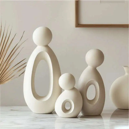Modern Nordic Family Sculpture Set