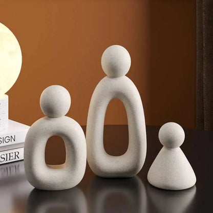 Modern Nordic Family Sculpture Set