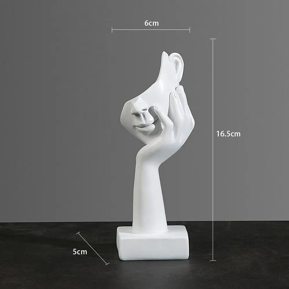 Minimalist Resin Face Sculptures